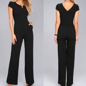 ❤️Lulus Goal-Getter Black Jumpsuit